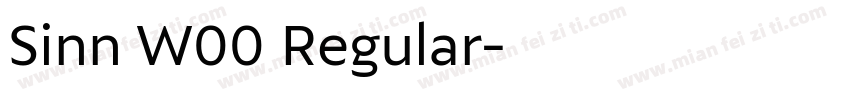 Sinn W00 Regular字体转换